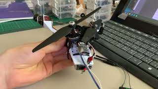 Intermeshing Tilt Quadcopter Main Rotors Test [upl. by Niveek]