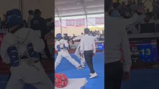 Milind khatri on fire in sgfi nationals worldtaekwondofederation sgfinationalviralvideo [upl. by Karlin]