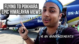 Flying to Pokhara  Indian in Nepal  Visit Nepal [upl. by Aytida]