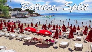 Bačvice beach in Split Croatia [upl. by Eimmis]