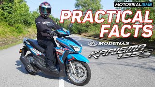 MODENAS KARISMA 125S PRACTICAL FACTS  PERFORMANCE FEATURES amp VALUE FOR MONEY  AFFORDABLE SCOOTER [upl. by Housen]