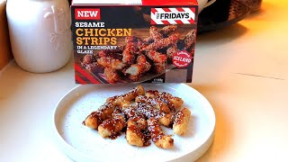 TGI Fridays Sesame Chicken Strips In A Legendary Glaze With Shoutouts  New  Iceland  Food Review [upl. by Annahaj]