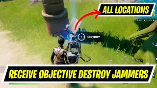 Receive your next Objective at the Launchpad Fortnite  Destroy signal Jammers in a Single Match [upl. by Tertia73]