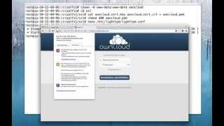 OwnCloud mit Lighttpd SSL und LUKS [upl. by Maxim]