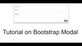 Bootstrap Modal  Complete Tutorial [upl. by Elise]