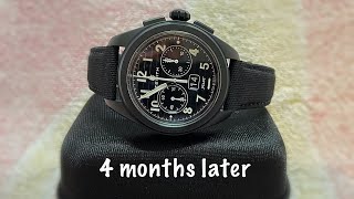 Zenith pilot big date flyback ceramic 4 months later… [upl. by Aneeuqahs]