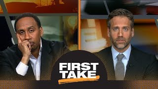 Max defends stat geeks with data showing LeBron James is slowing down  First Take  ESPN [upl. by Thekla398]