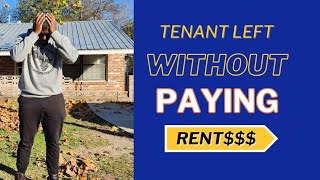 Tenant Left Without Paying Rent realestate landlordproblems evictions vlog realestateinvesting [upl. by Lac]