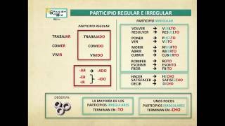 Participio regular e irregular  SPANISH4BIZBCN [upl. by Lamond20]