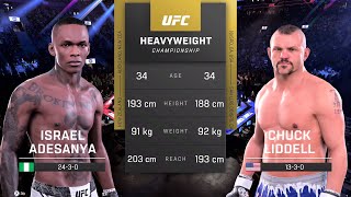 Israel Adesanya vs Chuck Liddell Full Fight  UFC 5 Fight Night [upl. by Cilka]