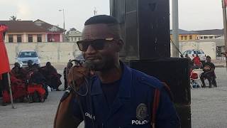 Kumasi police band performance of Nana Adomako Nyamekyes song awo baatanpa [upl. by Aihgn]