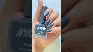 Nykaa matte nail polish black 09 🖤💅nails viral nykaa shorts [upl. by Tnecnev]