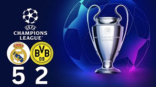 Real Madrid contre Borussia Dortmund 52 Résumé  Ligue des champions de lUEFA 2024 [upl. by Chae732]