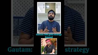 Gautham Solo game strategy biggbosstelugu8 biggboss8telugu shortfeed shorts [upl. by Aihsemaj]