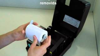 Tutorial Bematech  Impressora de Etiquetas LB1000  Abastecimento de Papel [upl. by Auston]