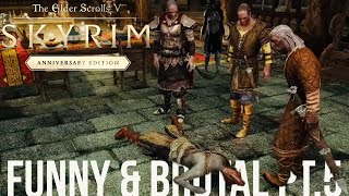 Skyrim Brutal and Funny Moments Gameplay Compilation Part 5 [upl. by Alisun]