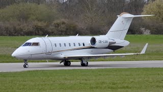 Premium Jet Bombardier Challenger 650 OELUA at Cambridge [upl. by Rettke]