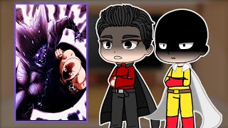 Sclass heros react to saitama  one punch man  all parts gacha club [upl. by Brigida]