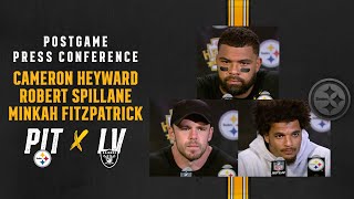 Steelers Press Conference Week 2 vs Raiders Cameron Heyward Robert Spillane Minkah Fitzpatrick [upl. by Sugar]