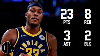 Myles Turner Highlights  Pacers vs Nets  25th Nov 2022 [upl. by Mallon201]