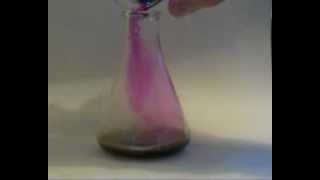 Decomposition of Hydrogen Peroxide by Potassium Permanganate [upl. by Burrell]