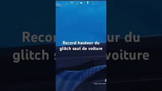 Record de hauteur avec le glitch voiture sur Fortnite fortnite shorts [upl. by Ahtibbat]