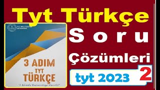 Tyt 3 Adım Soru Çözümleri 2023 tyt türkçe 2023 3 Adım Tyt Karma Soru Çözümleri Ses Olayları [upl. by Esej]