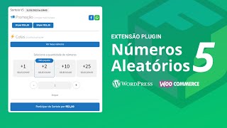 Plugin Extensão Rifa Números Aleatórios para WordPress WooCommerce VERSÃO 5 [upl. by Matthiew]