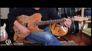 Lollar vintage T  gold foil pickups on selfmade Telecaster douglas fir demo [upl. by Edholm]