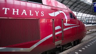 Amsterdam to Brussels on the Eurostar Thalys train in first class [upl. by Akenal545]