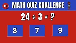 Maths Quiz for Kids A Fun Way to Learn and Play [upl. by Accever]