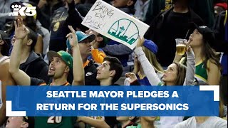 Seattle mayor pledges a Supersonics comeback [upl. by Mik375]