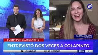 Colapinto íntimo el reencuentro con Martina Viglietti la periodista que lo entrevistó de niño [upl. by Whitten]