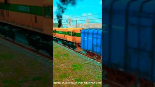 Rg Train Tech Demo bcna fright train coupling and departure shorts ytshorts [upl. by Ofilia]