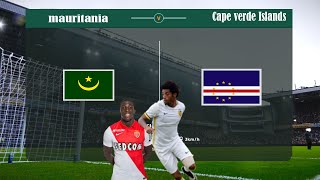 ⚽ Mauritania vs Cape verde islands ⚽  Africa Cup of Nations Qualifier 11192024  PES 2024 [upl. by Farnsworth]