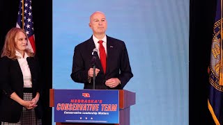 US Sen Pete Ricketts victory speech [upl. by Nebur]