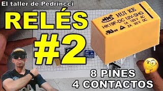 RELÉ 8 PINES  4 CONTACTOS relay [upl. by Yrdua]