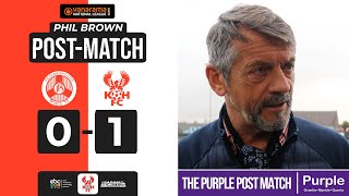 🟪 26 Oct  PURPLE POSTMATCH  Phil Brown on Peterborough Sports win [upl. by Eelyah]