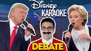 Donald Trump amp Hillary Clinton Presidential Disney Karaoke Debate  Daniel Coz [upl. by Humfried]