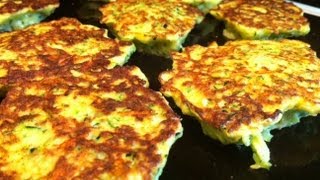 Fried Zucchini Recipe Zucchini Fritters YUM [upl. by Yelrehs270]