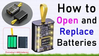 How to Open and Replace Batteries in Your 3x18650 QC2030 Power Bank Case [upl. by Amsden261]