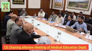 CS Chairing aReview Meeting of Medical Education Deptt [upl. by Nerred634]