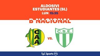 Primera B Nacional Aldosivi vs Estudiantes SL  BNacionalenTyCSports [upl. by Ainafets]