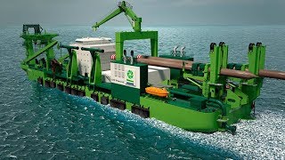 Launching of the Most Powerful Dredger in the World [upl. by Atnaloj]