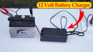 12 Volt Battery Charger  How to make battery charger at home  Creative Invention [upl. by Liemaj250]