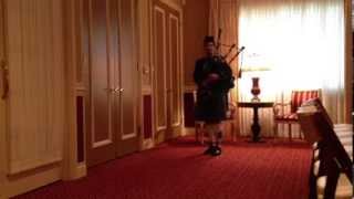 Michigan Bagpiper Funeral quotAmazing Gracequot [upl. by Noyr302]