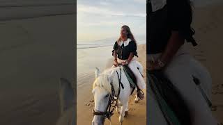 Mama horse riding in Taghazout Beach [upl. by Artemisia]