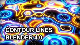 Contour Lines in Blender 4 0 [upl. by Hsotnas]