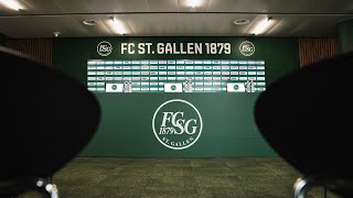 Medienkonferenz vor FCSG  WKS Slask Wroclaw [upl. by Analla]