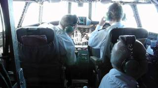 Breitling Super Constellation Cockpit Flight [upl. by Spring]